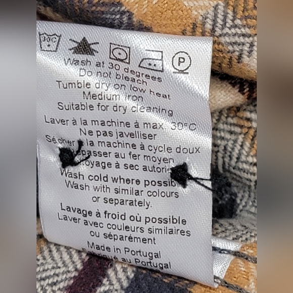 Oliver Spencer Brook Checked Flannel Shirt (Size 15) Small 100% Organic Cotton - Picture 9 of 15